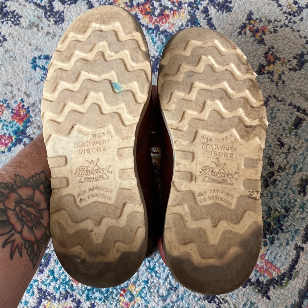 Thorogood 6" Moc Toe Wedge Lace-Up Work Boots 814-4200 6 EE Non-Safety - Picture 8 of 11
